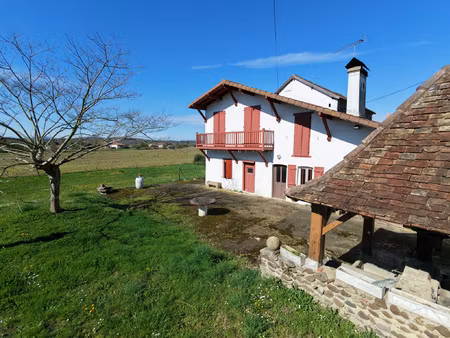 maison béarnaise en galets à rénover - athos-aspis - jardin