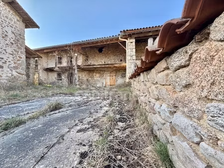 maison en pierre de 50 m2  charpente neuve  puits  four à pains  120 m2 de dépendances  te