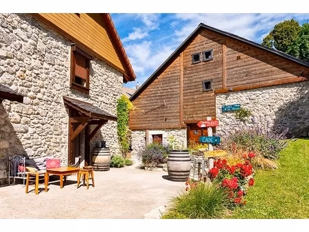 dpt haute savoie (74)  à vendre thollon-les-memises maison-gîte p10- terrain 1000m2