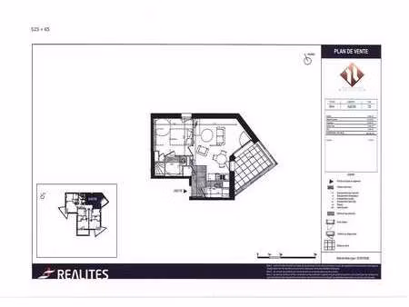 location appartement 2 pièces à rennes centre ville (35000) : à louer 2 pièces / 41m² renn