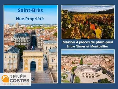 vente en nue propriété - f69-h75 ans - st bres (34670)