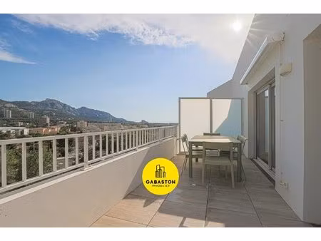 panoramik i appartement 3 pièces terrasse et vue mer i bonneveinne 8ème
