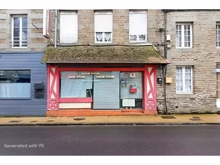 local commercial avec habitation  terrain et garages