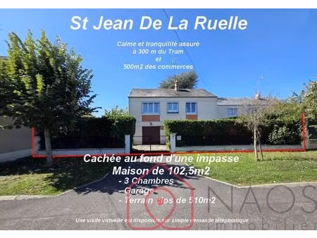 vente maison 4 pièces 102 m² saint-jean-de-la-ruelle (45140)