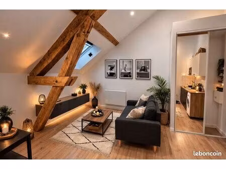 t1 meuble refait a neuf – centre-ville – calme et très lumineux