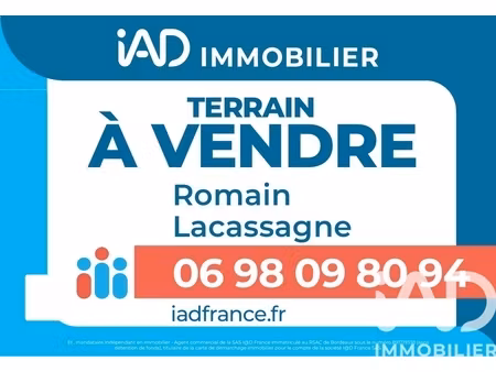 vente terrain 1 000 m²