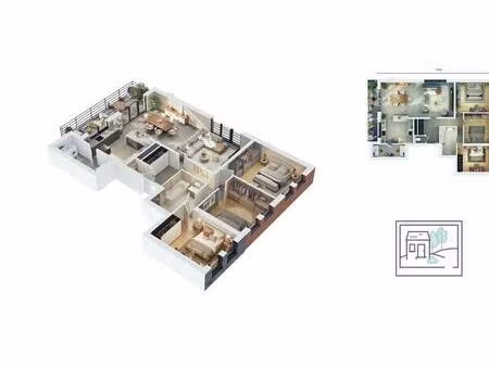 appartement à vendre à rue chinrue theux (vbd95795)