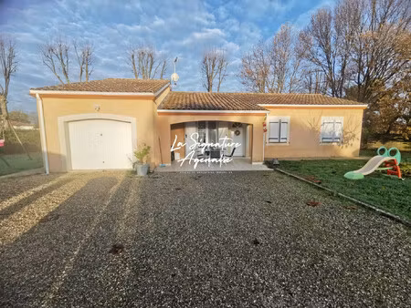 plain-pied 97m² 3 chambres avec garage et jardin