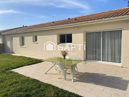 maison familiale de plain-pied à proximité immédiate de la nature.