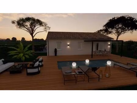 terrain avec maison neuve à vendre