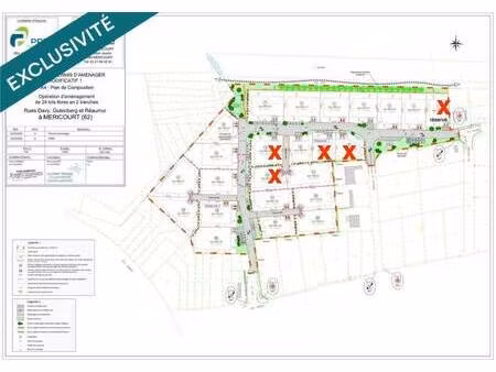 terrain constructible viabilisé à vendre