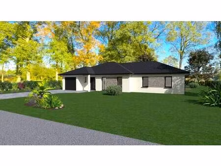 terrain avec maison neuve à vendre