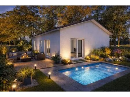 terrain avec maison neuve à vendre