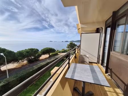 studio 24 m2 vue mer route des sanguinaires