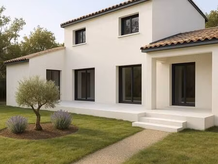 terrain avec maison neuve à vendre