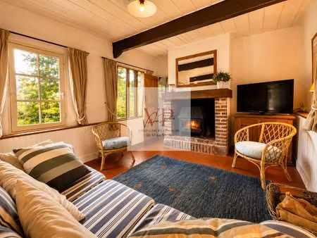 la rivière-saint-sauveur - propriété normande - 2 habitations - terrain 5 600 m2 -...