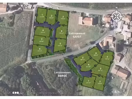 terrain constructible neuf à vendre