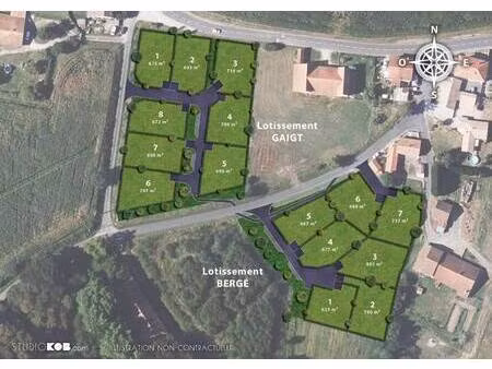 terrain constructible viabilisé à vendre