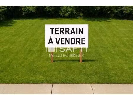 terrain constructible viabilisé à vendre