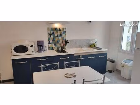 maison meublée t2 de 36m² avec terrasse - libre 20 mars pour longue durée