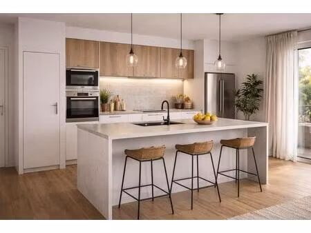 t3 avec balcon exposé sud et parking dans une résidence moderne