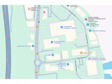 vente commerce 2 pièces 1500 m² andelnans (90400)