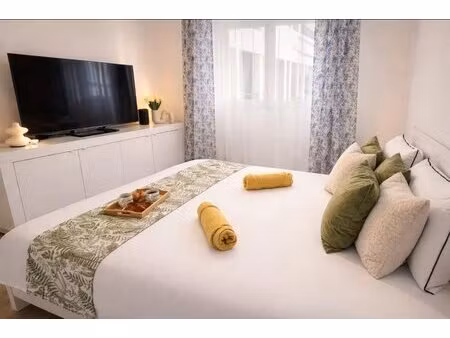 meublé: deux pièces de 40m² avec terrasse de 12m² et un parking