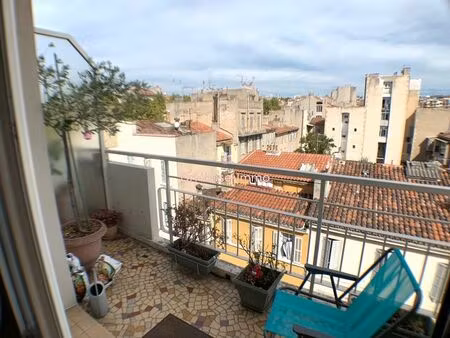 a vendre  appartement 3 pièces  balcon  marseille 5e camas/eugene pierre