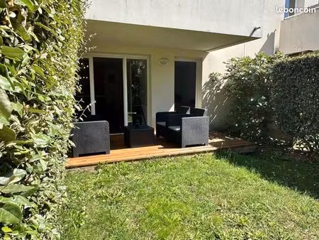 t2 meublé 40 m² avec terrasse et jardin