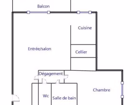 appartement 48m2 rdc