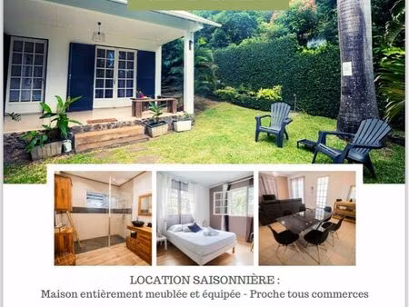 villa meublée avec jardin