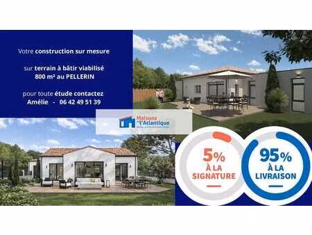 vente terrain au pellerin (44640) : à vendre / 800m² le pellerin