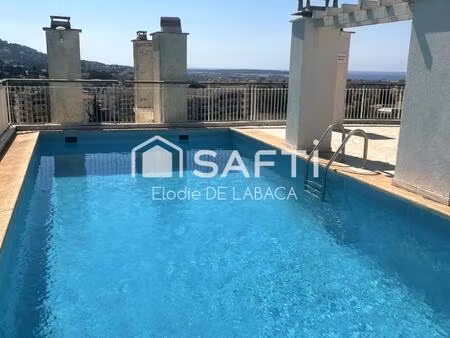 3 pieces 60 m2 quartier des tignes res piscine