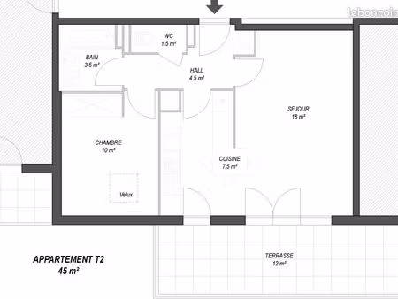 appartement t2 à gex