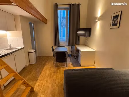 t1 bis meublé clé en main avec mezzanine – lyon 2ᵉ  bellecour - bail civil
