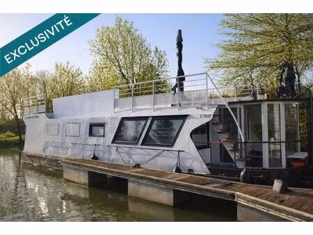 houseboat habitable de 15 mètres – pont-de-vaux