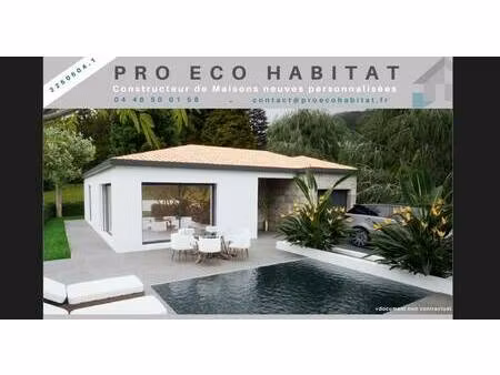 terrain avec maison neuve à vendre