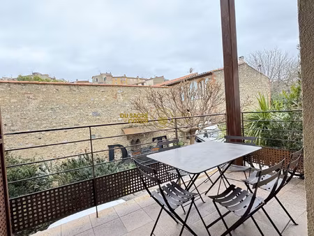appartement prades - duplex 61.77m2 loi carrez - terrasse - park