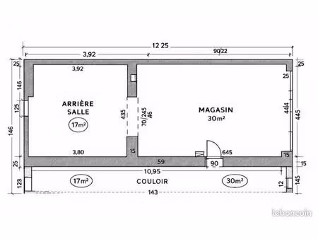 location garage 47m2