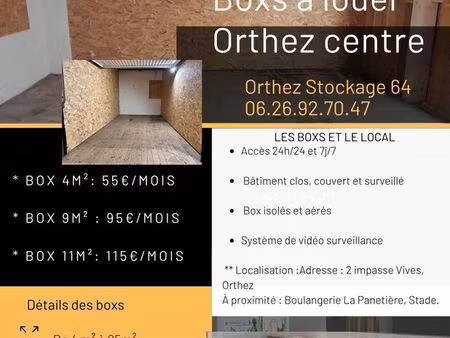 ? box de stockage à louer – orthez centre ?
