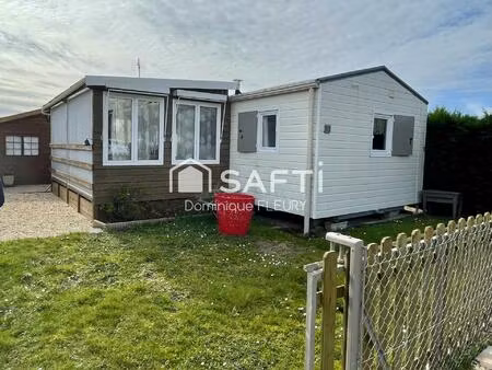 terrain de loisir de 221m² avec son mobil home.