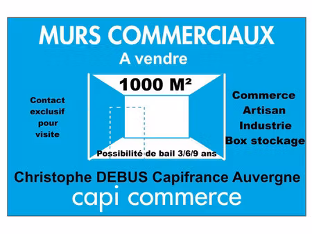 vente commerce 1 pièce 1000 m² vichy (03200)