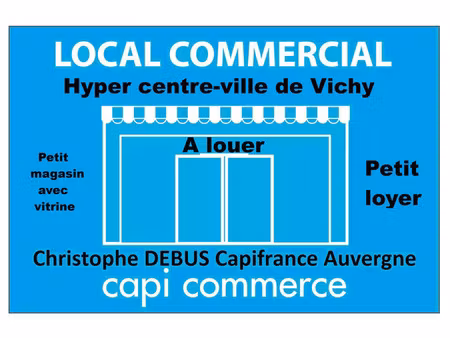 location commerce 1 pièce 30 m² à vichy (03200)