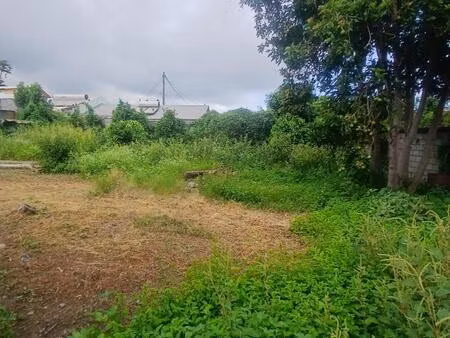 a vendre terrain constructible de 500 m2 a la saline les hauts