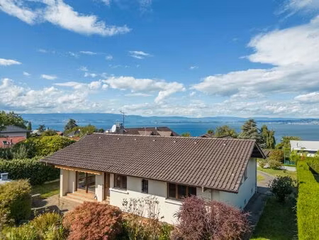 neuvecelle - villa de plain-pied de 223 m² - vue lac - 1 200 m² de terrain