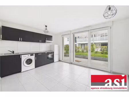 appartement 2 pièces récent en rez de jardin