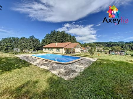 a louer - secteur cuinzier - maison de plain pied meublée sur terrain avec piscine