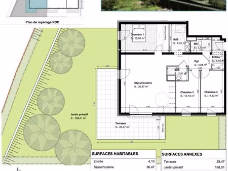 en vente appartement 93 93 m² – 365 000 € |beblenheim