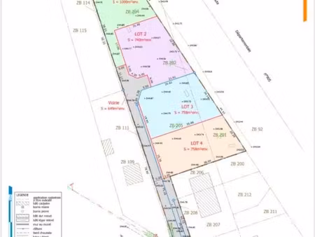 vente terrain 758 m² gevry (39100)