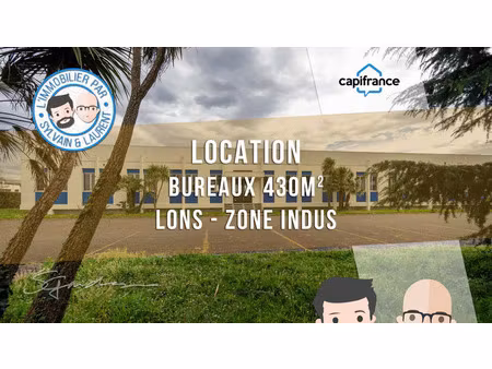 location bureau 13 pièces 437 m² à lons (64140)